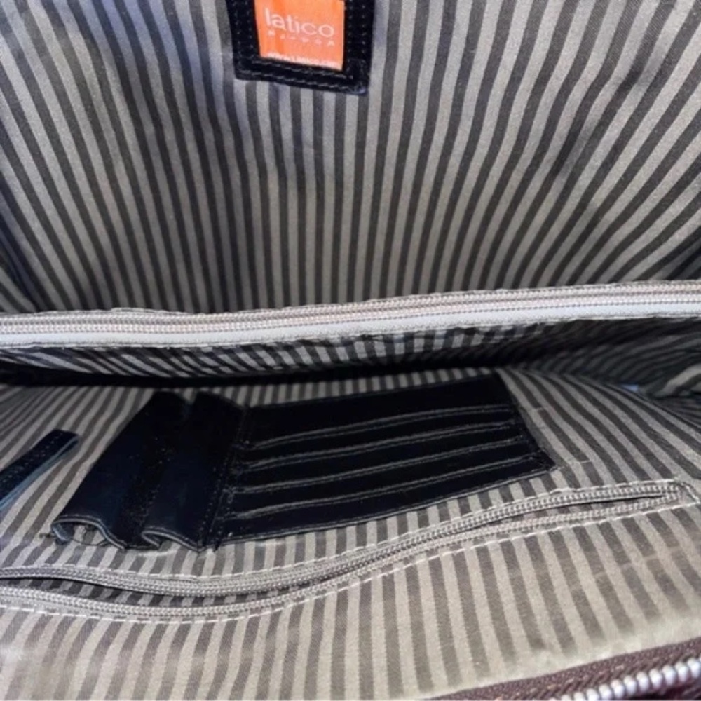 latico brown leather computer bag - Picture 10 of 11